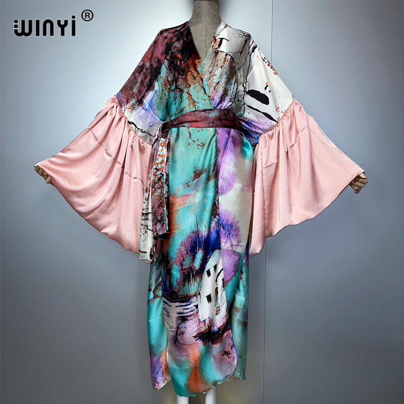 Kaftan Women Boho - WINYI サマーキモノ パーティー ドレス ビーチウェア 水着