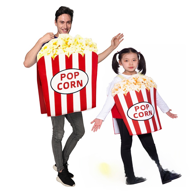 Ethnic Theme For Fashion Show - ハロウィンカーニバルポップコーンテーマ大人親子服コスプレパーティーステージパフォーマンス衣装エスニックファッションショー