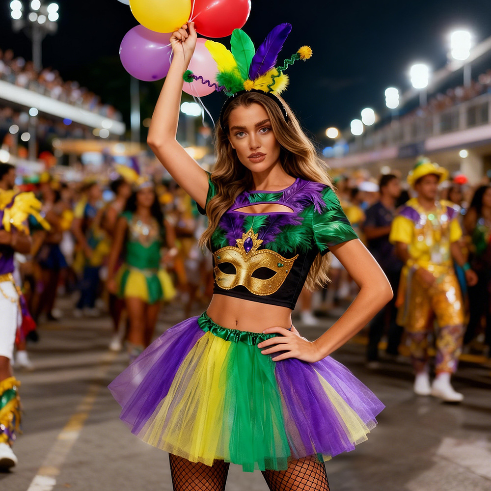 Ethnic Clothing & Online Fashion Store Khaadi Uk - 2026 カーニバルコスチュームセット スパークリングフェザー 3色 パーティーダンス ハロウィンフェスティバル衣装
