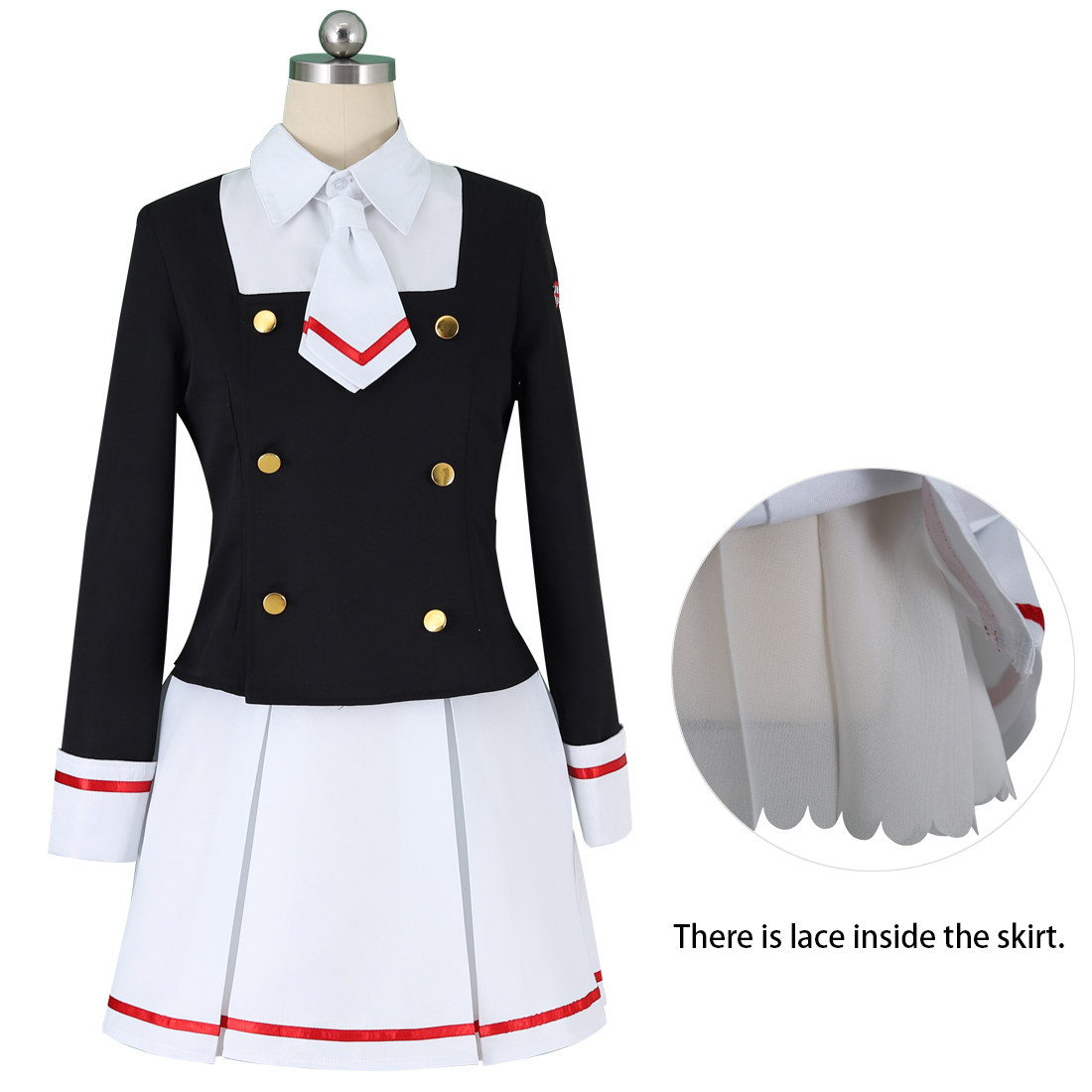 Haori Japanese Jacket - アニメレディース Clearcard 木之本桜大道寺知世コスプレ衣装セーラーメイドドレス制服コート衣装