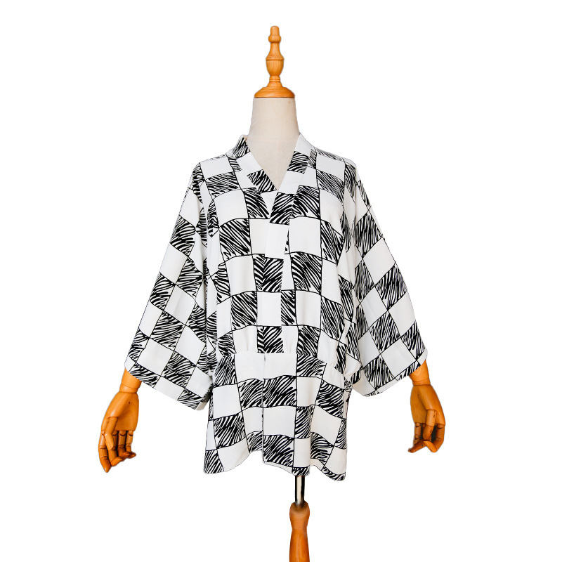 Haori Japanese Jacket - 夏の羽織ジャケット男性の着物カーディガン日本のファッションアニメコスプレマントバスローブエレガントなジャケット羽織