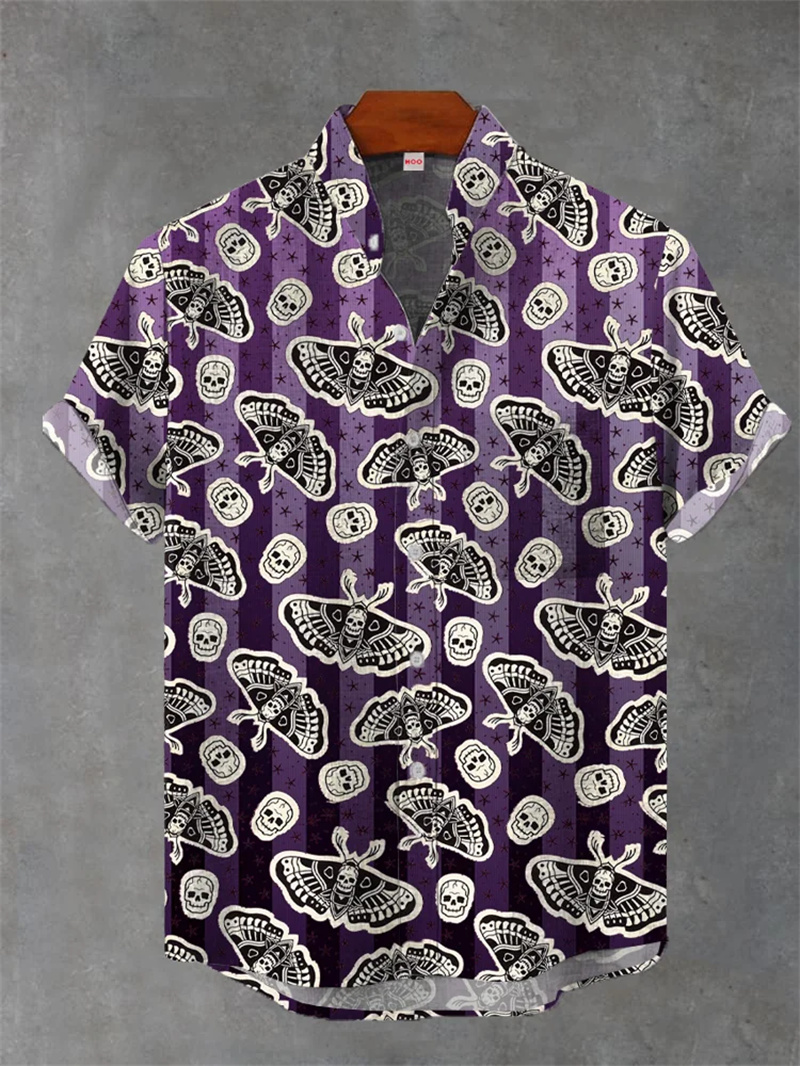 レトロメンズリネンシャツ、エスニック柄プリント半袖トップス、 - Fashion Ethnic Wear For Men のレビューと価格