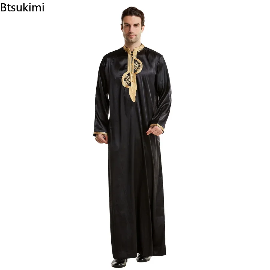 中東ムスリム男性服ゆったりカフタン長袖ローブトーブクルタアラ - Kurta Men Cotton のレビューと価格