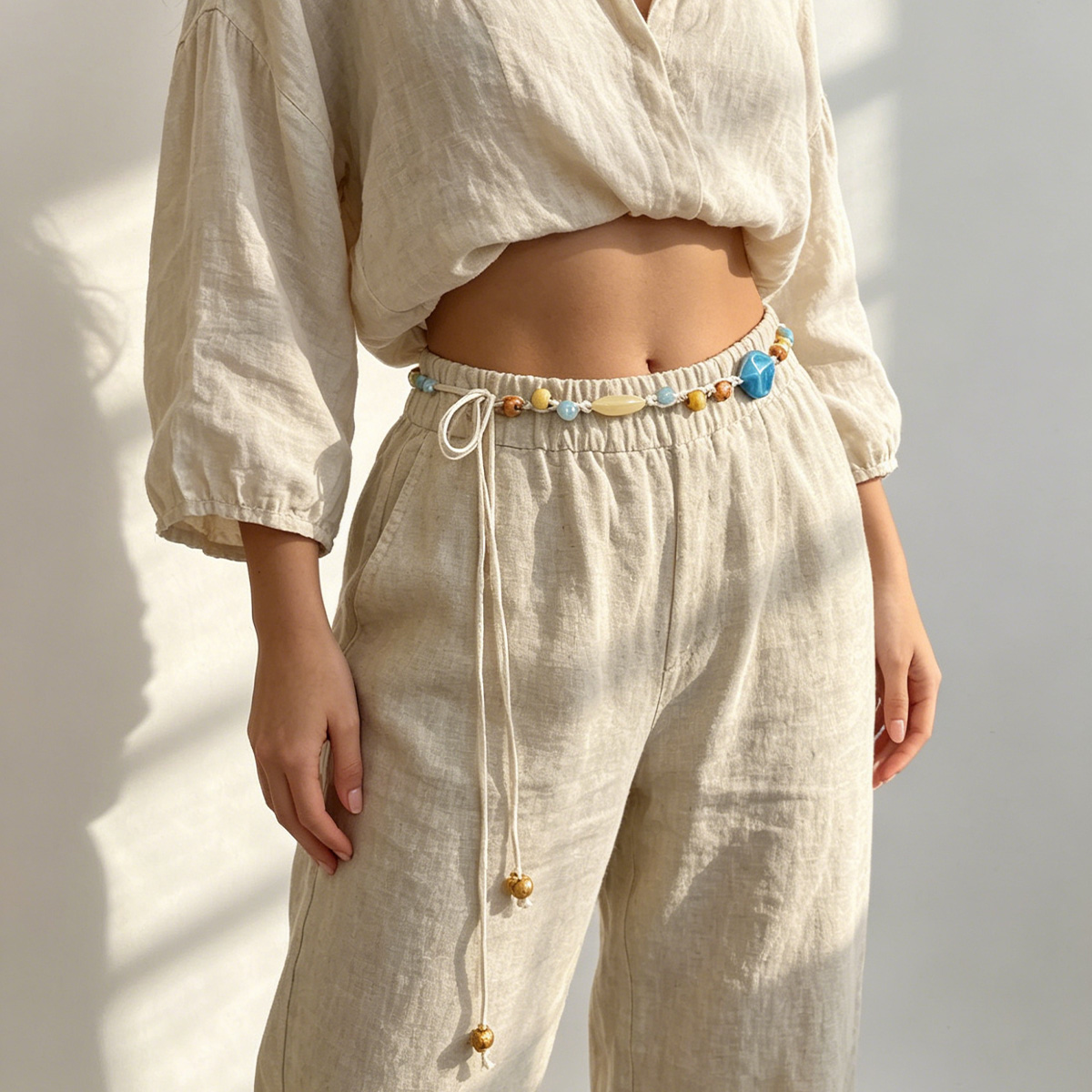 ボヘミアンエスニックフローラルウエストチェーン女性用レトロス - Y2K Ethnic Fashion のレビューと価格