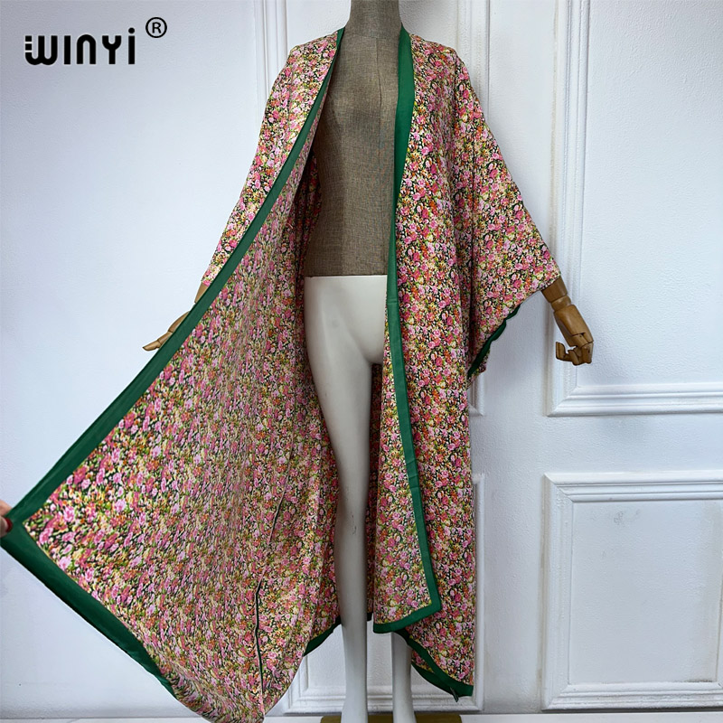 Winyi-女性のためのセクシーなプリント着物,ゆったりとし - Kaftan Women Boho のレビューと価格