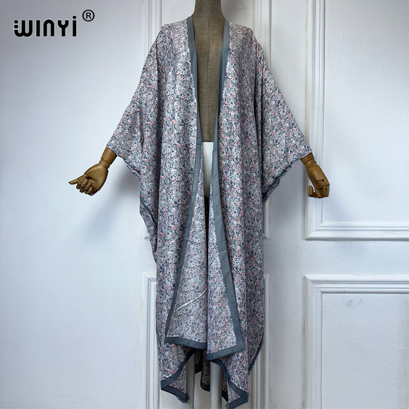 Winyi-女性のためのセクシーなプリント着物,ゆったりとし - Kaftan Women Boho のレビューと価格