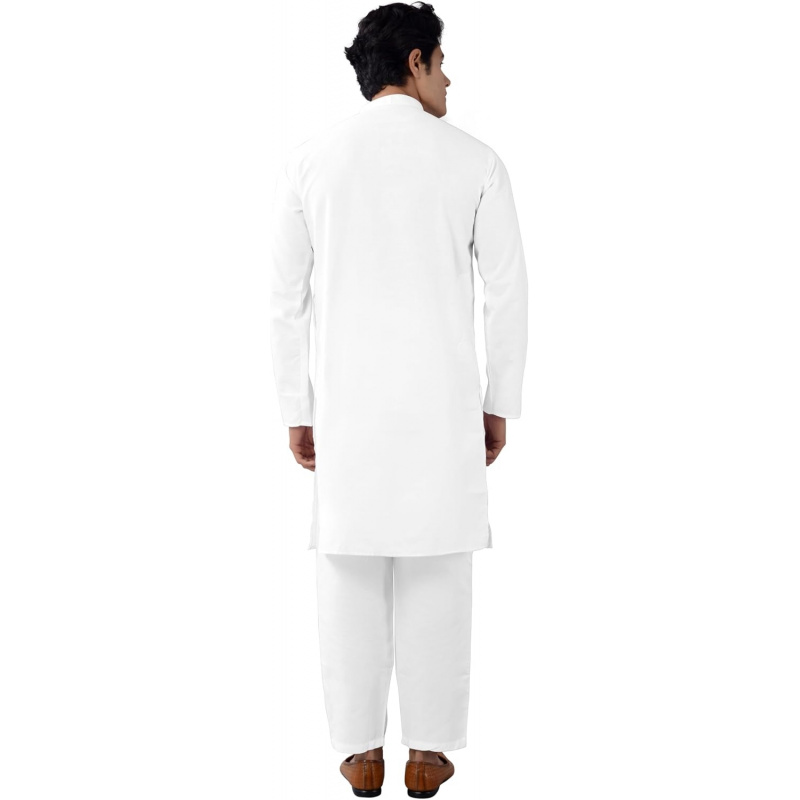 メンズチュニックコットンクルタパジャマセット インド風カジュ - Kurta Men Cotton のレビューと価格