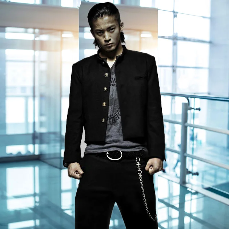 日本映画新カラスゼロ滝屋源氏制服高校コート JK 黒スーツカ - Haori Japanese Jacket のレビューと価格