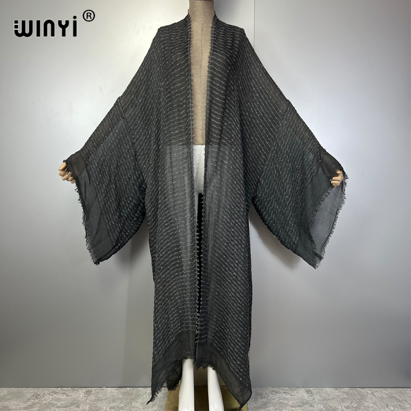 WINYI 幾何学プリント着物カフタンビーチウェアカーディガ - Kaftan Women Boho のレビューと価格