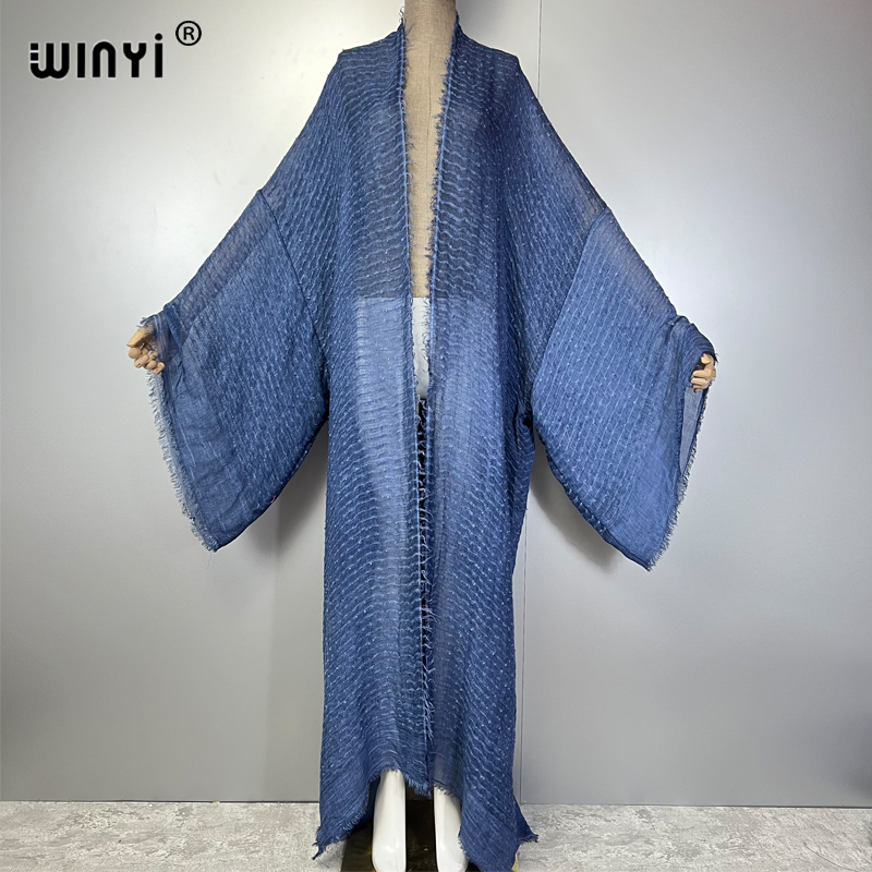 WINYI 幾何学プリント着物カフタンビーチウェアカーディガ - Kaftan Women Boho のレビューと価格