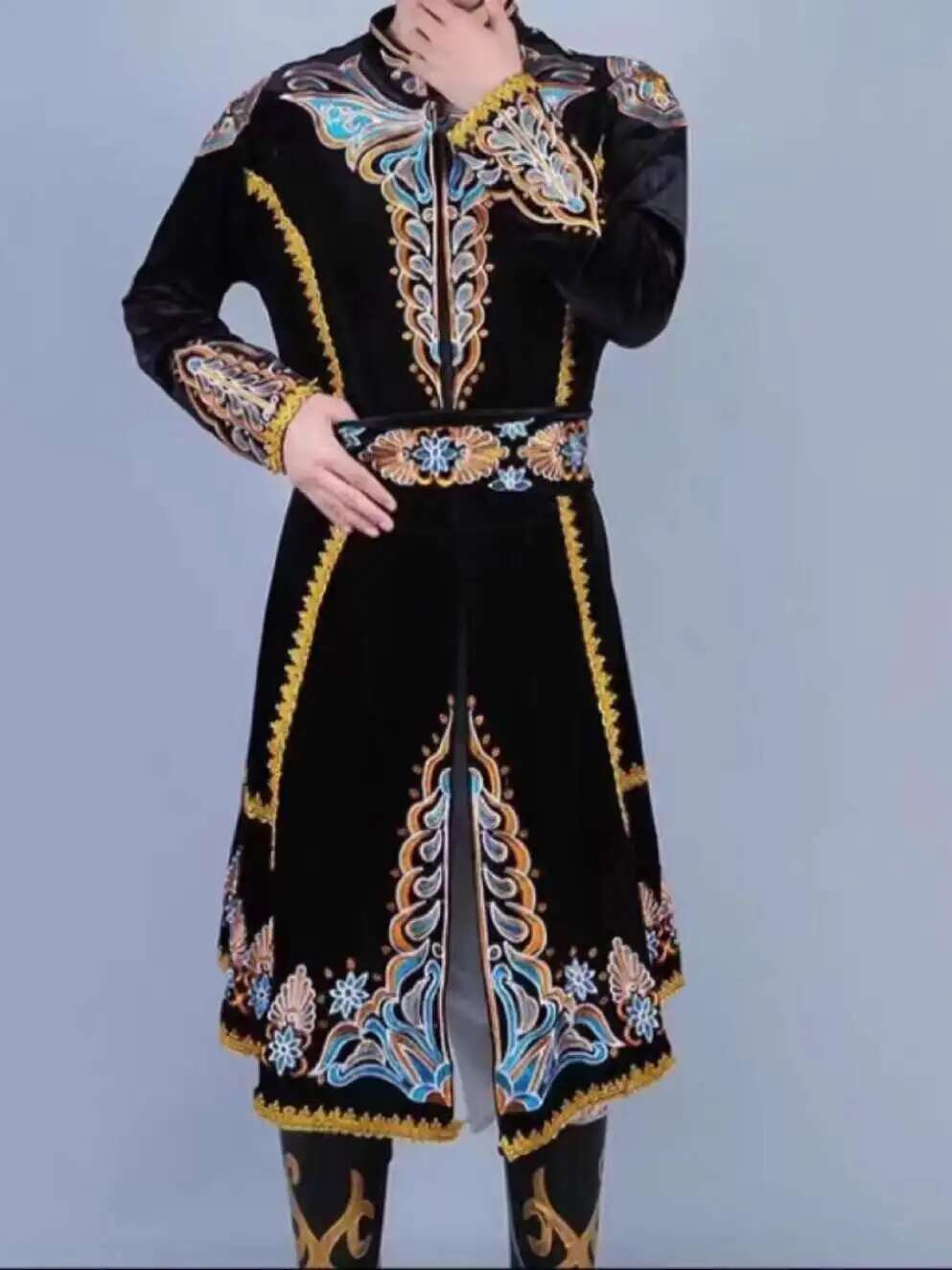 新しい新疆ダンス服ウイグル紳士服ハンサムコートステージパフォ - Ethnic Clothing & Online Fashion Store Khaadi Uk のレビューと価格