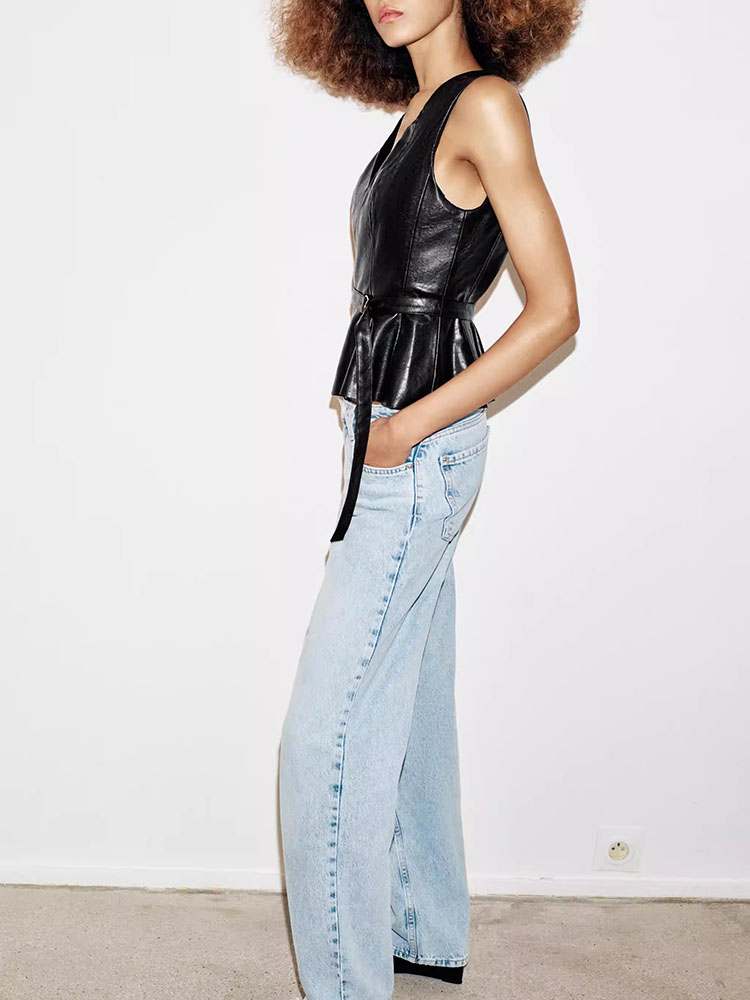 新しい夏の女性のファッションノースリーブ V ネック黒フェイ - Ethnic Fashion Clothing のレビューと価格