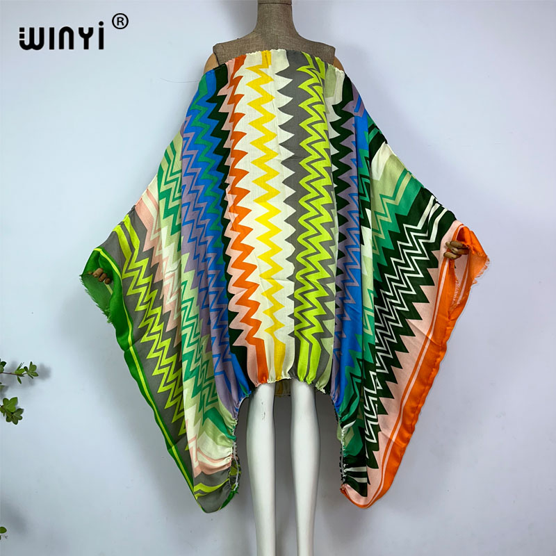 Winyi-女性のためのセクシーなマキシドレス,ビーチドレス - Kaftan Women Boho のレビューと価格