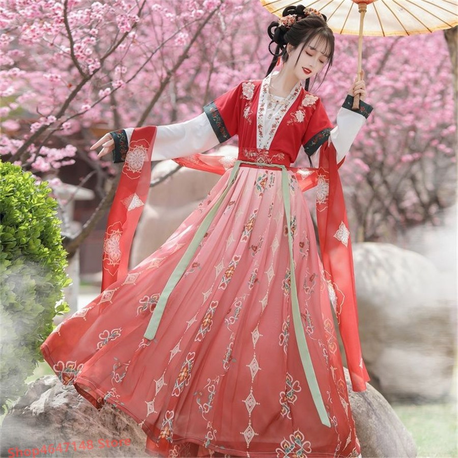 漢服中国の伝統的なドレスコスプレ衣装エスニックスタイルショー - Ethnic Dress Fashion Show のレビューと価格