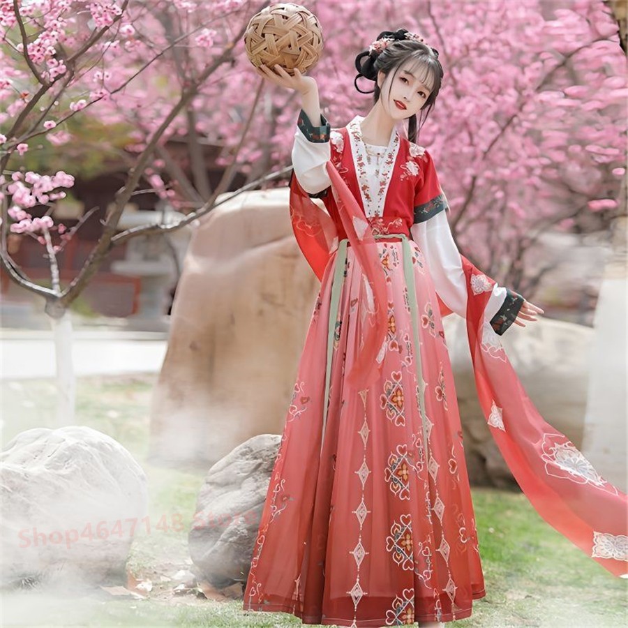 漢服中国の伝統的なドレスコスプレ衣装エスニックスタイルショー - Ethnic Dress Fashion Show のレビューと価格