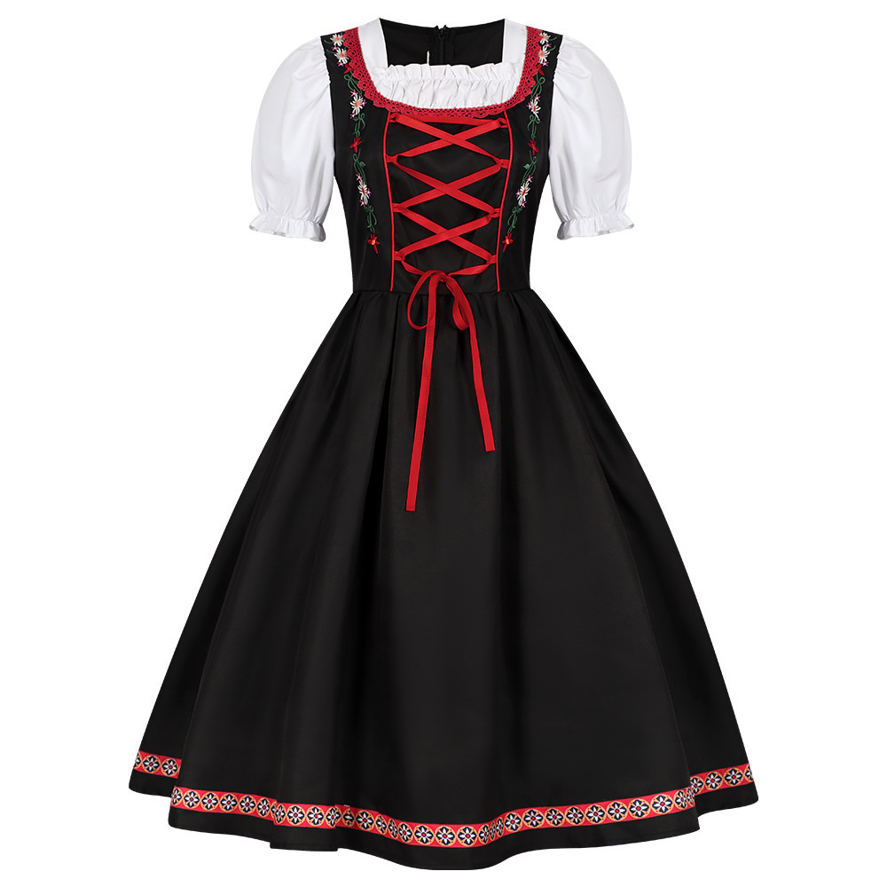 新しいドイツのオクトーバーフェスト衣装エスニックスタイルドレ - Ethnic Style Dresses のレビューと価格