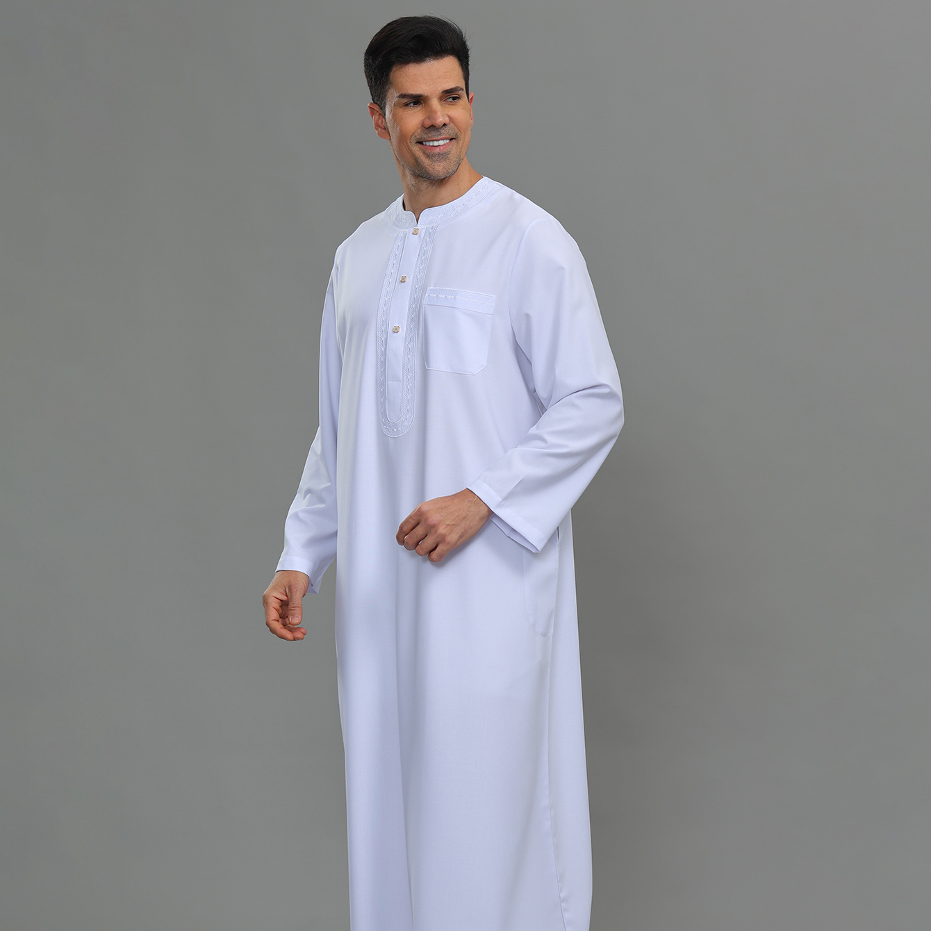 メンズカフタン・トーブ、ボタンダウン、カジュアル、コットン、 - Kurta Men Cotton のレビューと価格