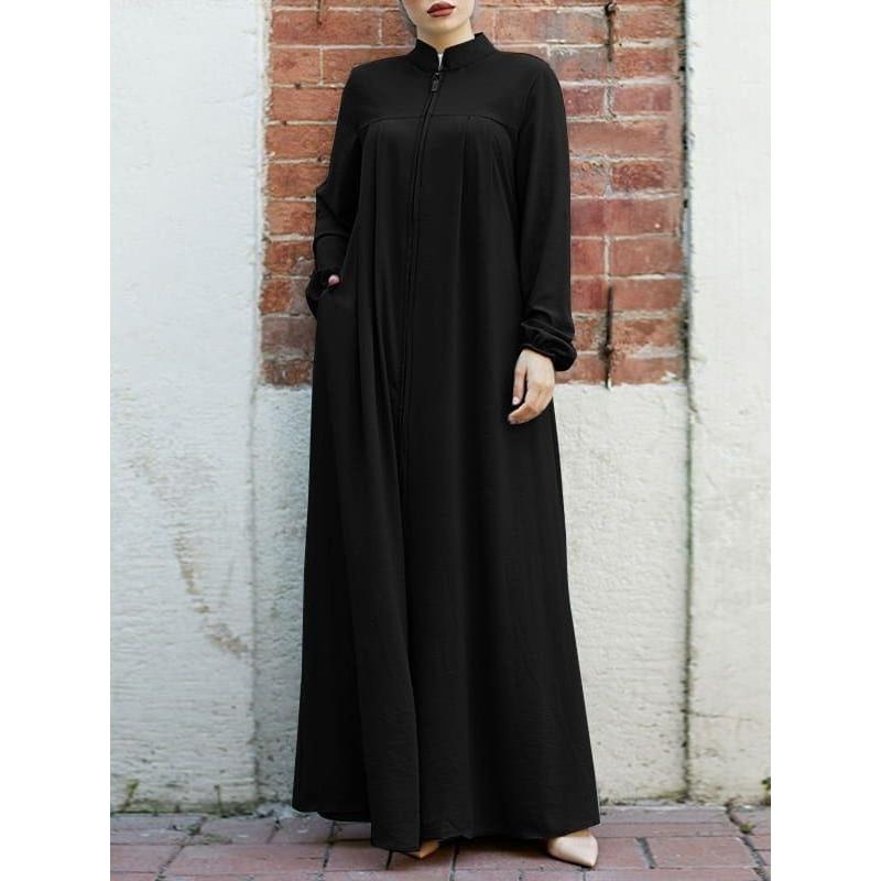 中東スタイルのドレス レディースファッション スタンドカラー - Ethnic Fashion Wear のレビューと価格