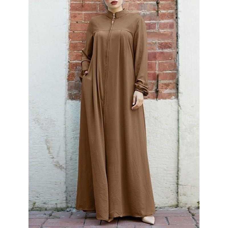 中東スタイルのドレス レディースファッション スタンドカラー - Ethnic Fashion Wear のレビューと価格