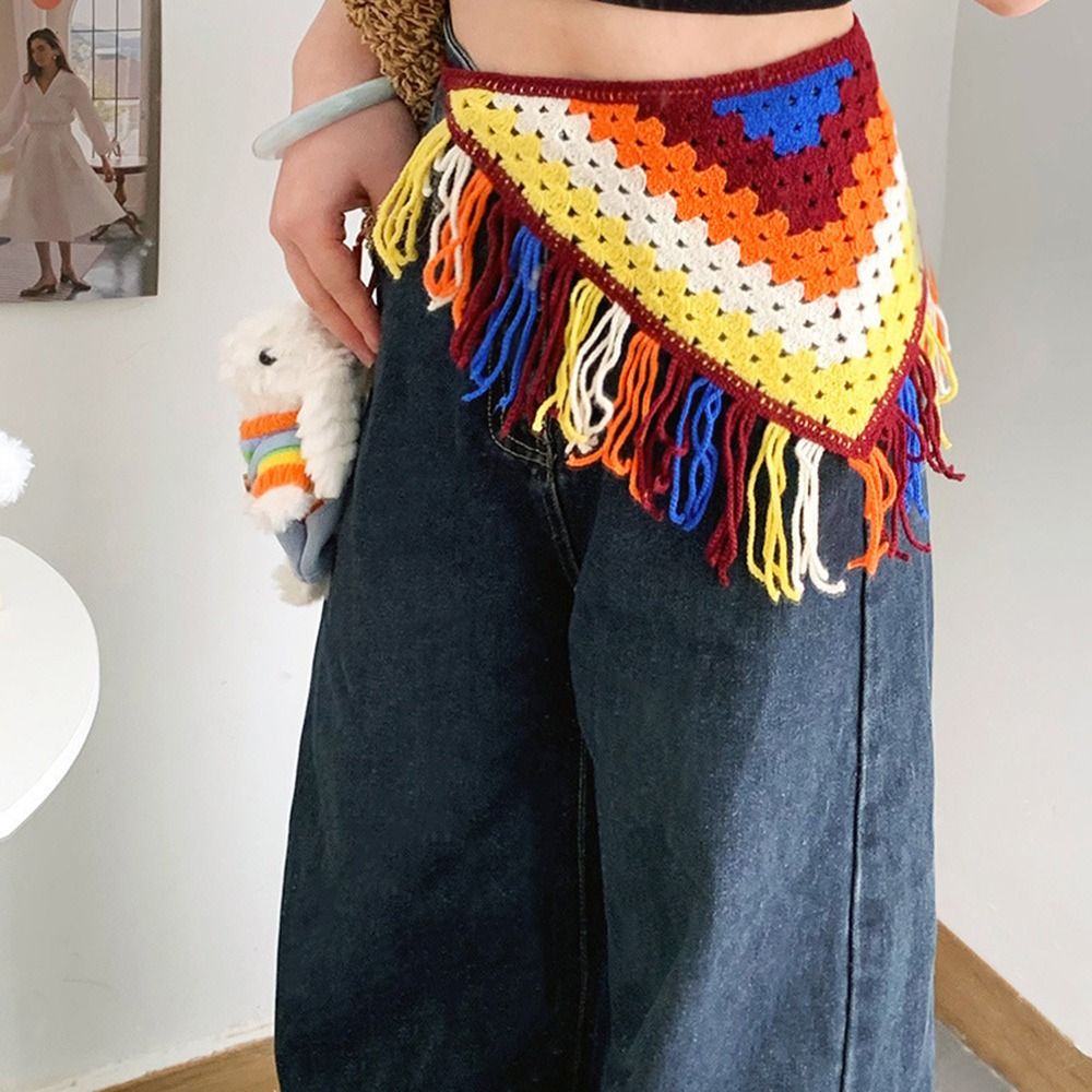 ファッションタッセルフリンジウエストベルト Y2K エスニッ - Y2K Ethnic Fashion のレビューと価格