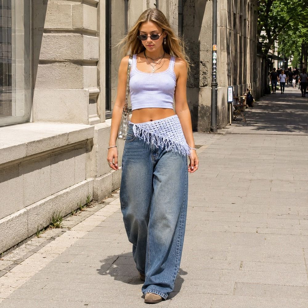ファッションタッセルフリンジウエストベルト Y2K エスニッ - Y2K Ethnic Fashion のレビューと価格