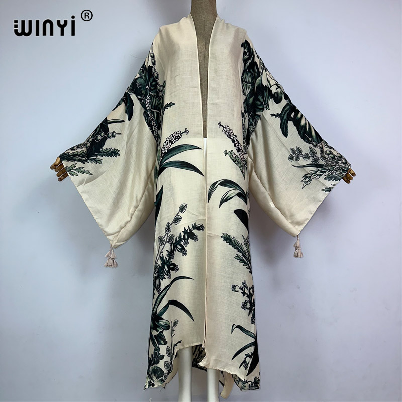 Winyi-アフリカの着物,自由奔放に生きるプリント,ビーチ - Kaftan Women Boho のレビューと価格