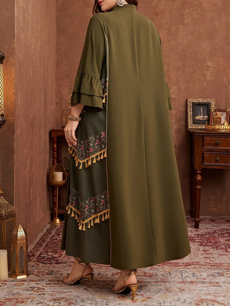 GIBSIE プラスサイズ エスニックスタイル プリント タ - Ethnic Style Dresses のレビューと価格